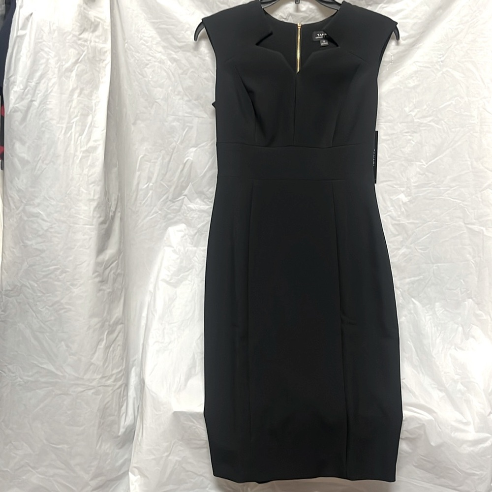 NWT Tahari black sleeveless dress